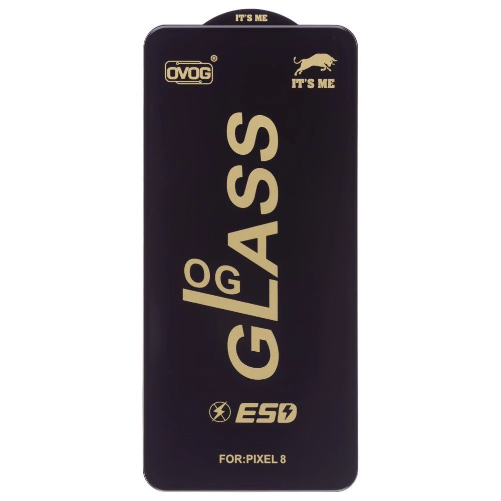 Защитное стекло OG Glass тех. пак. для Google Pixel 8 (GKWS6/G9BQD/GZPFO/GPJ41) (черный) фото №1