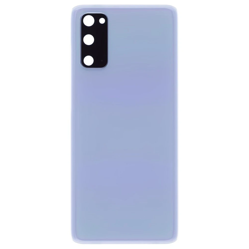 Задняя крышка для Samsung G980 Galaxy S20 (голубой) (в сборе со стеклом камеры) фото №1