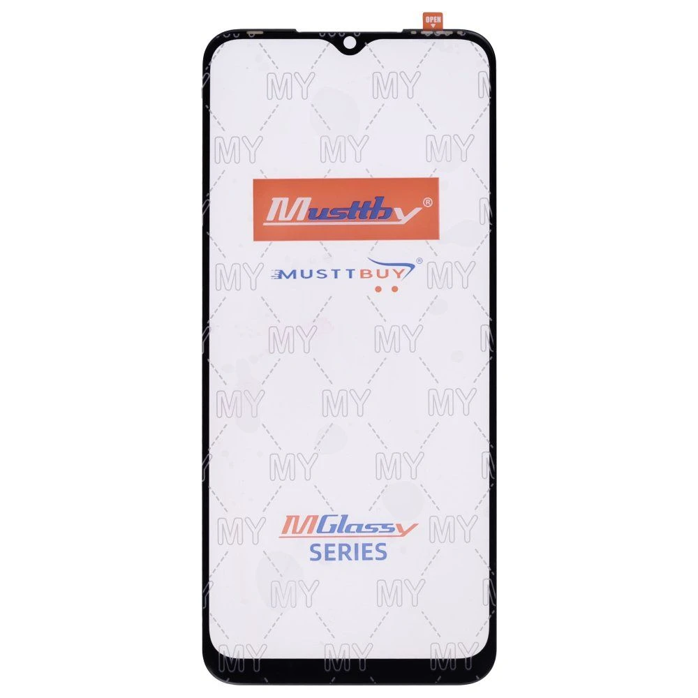 Стекло модуля для Infinix Hot 11 (X689F) (черный) + OCA (черный) (Musttby) (Premium) фото №1