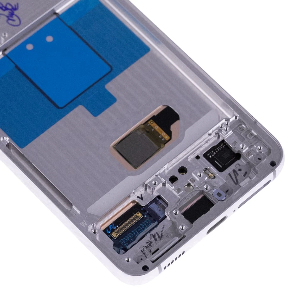 Дисплей для Samsung S901 Galaxy S22 + тачскрин (серебристый) (в рамке) (ORIG100) (возможен дефект ЛКП) фото №4