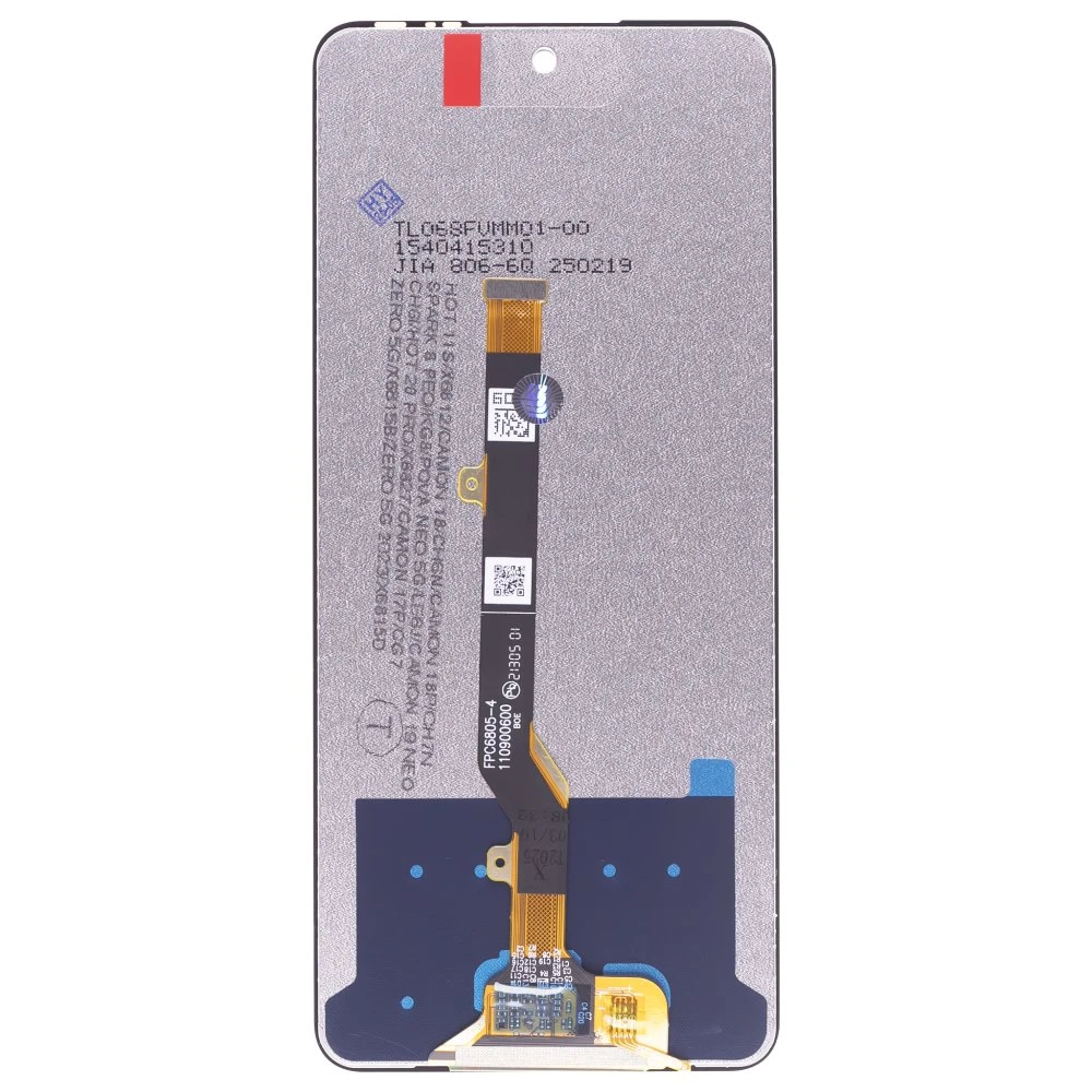 Дисплей для Tecno Camon 19 Neo (CH6i) / Camon 17P (CG7N) + тачскрин (черный) (ORIG) фото №2