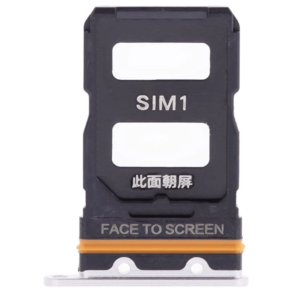Держатель сим-карты для Xiaomi 12 (2201123G) / 12X (2112123AG) (серебристый)  фото №1