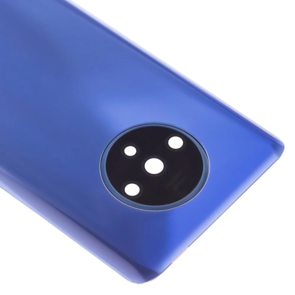 Задняя крышка для OnePlus 7T (синий) (в сборе со стеклом камеры) фото №3