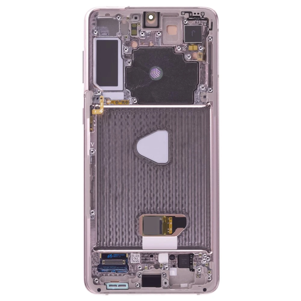 Дисплей для Samsung G996 Galaxy S21+ + тачскрин (фиолетовый) (в рамке) (ORIG100) (возможен дефект ЛКП) фото №2