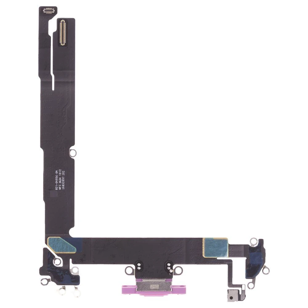 Шлейф для Apple iPhone 16 Plus с комп. + разъем зарядки + микрофон (розовый) (ORIG100)  фото №2