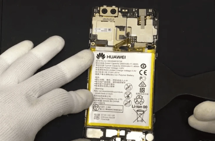 Как заменить дисплей на Huawei P9 7