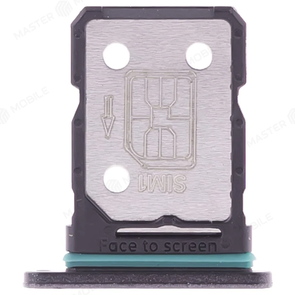 Держатель сим-карты для Realme 10 Pro+ 5G (RMX3686/RMX3687) (черный) фото №1