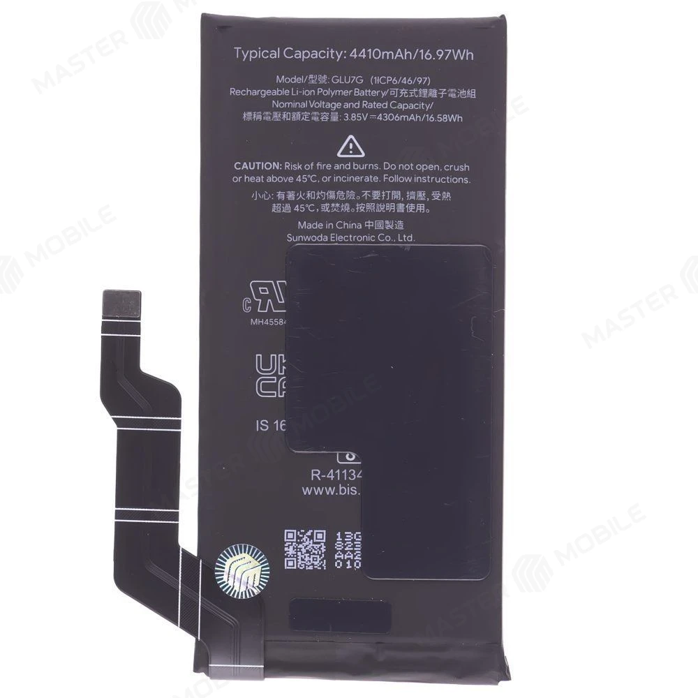 Аккумулятор для Google Pixel 6A (GX7AS/GB62Z/G1AZG/GB17L) (GLU7G) (ORIG100) (SP) фото №2