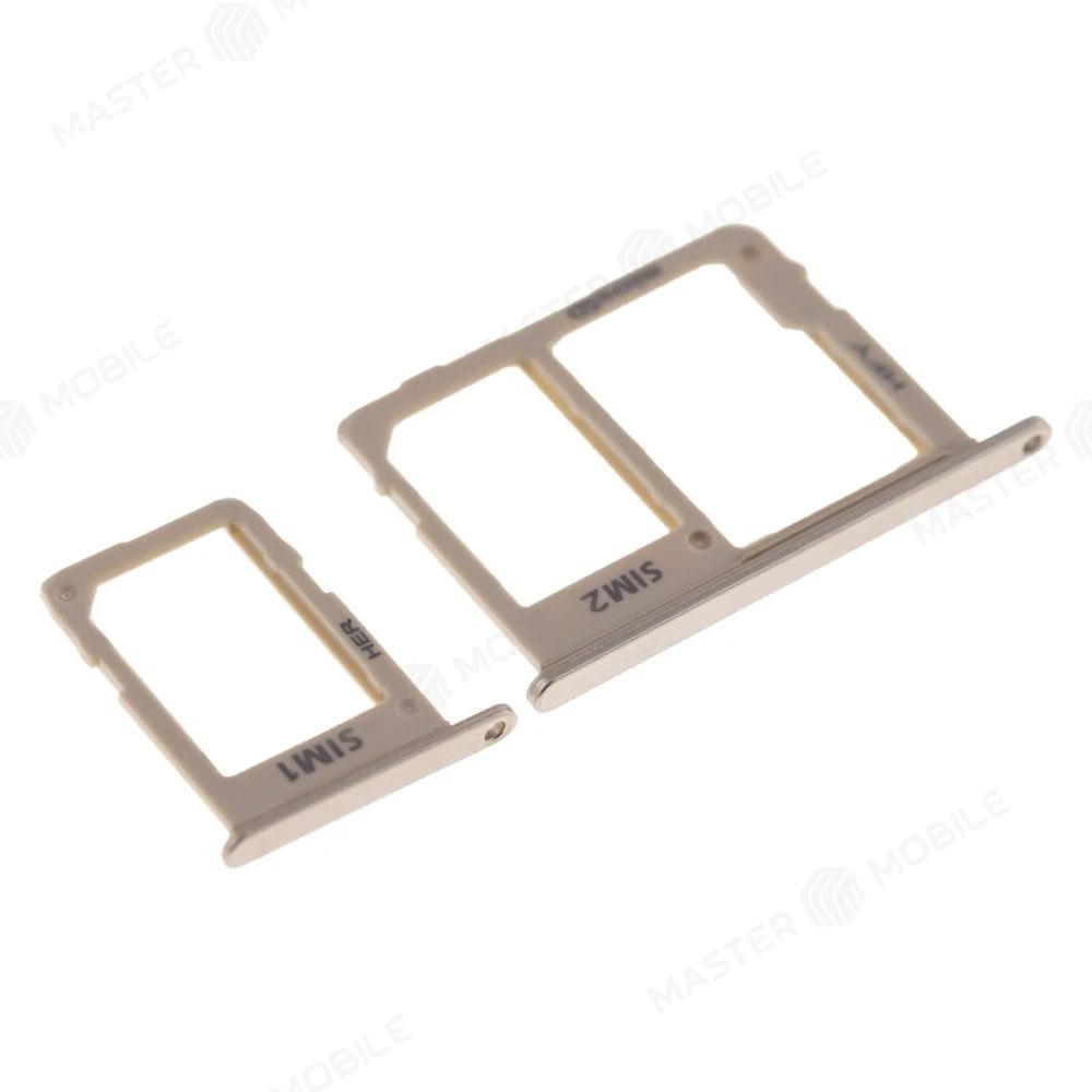 Держатель сим-карты для Samsung J600 Galaxy J6 (2018) / J810 Galaxy J8 (2018) (золотистый) фото №3