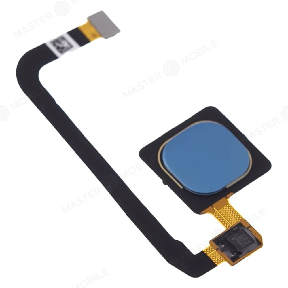 Шлейф для Xiaomi Mi Max 3 (M1804E4A) с комп. + сканер отпечатка пальца (синий)  фото №3