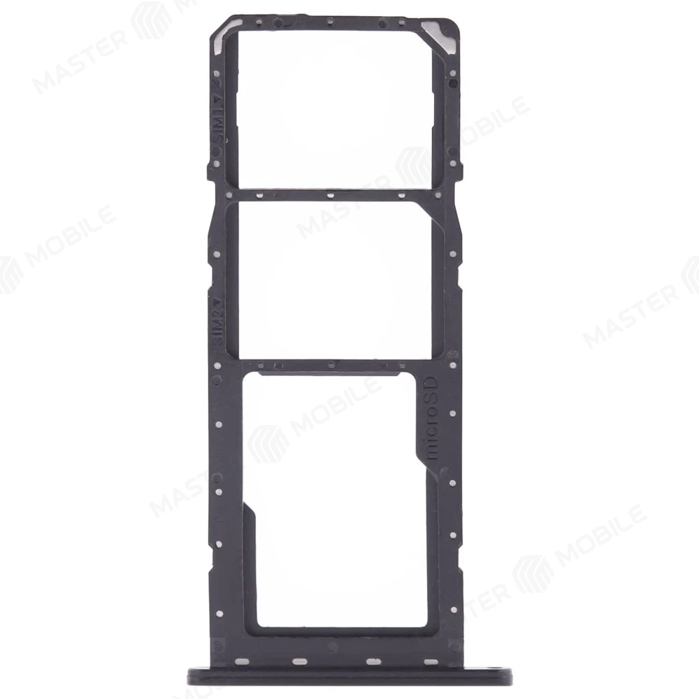 Держатель сим-карты для Samsung A025 Galaxy A02s (черный) фото №1