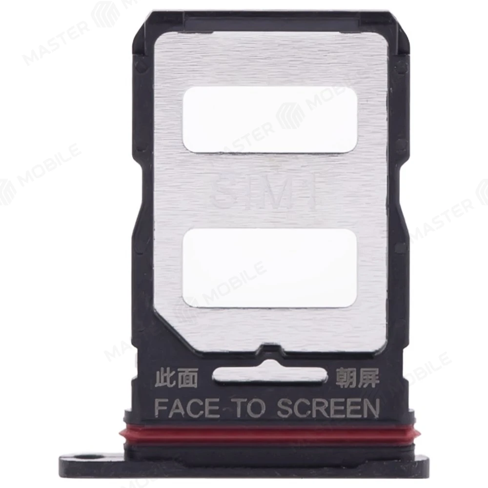 Держатель сим-карты для Xiaomi 12T (22071212AG) / 12T Pro (22081212UG) (черный) фото №1