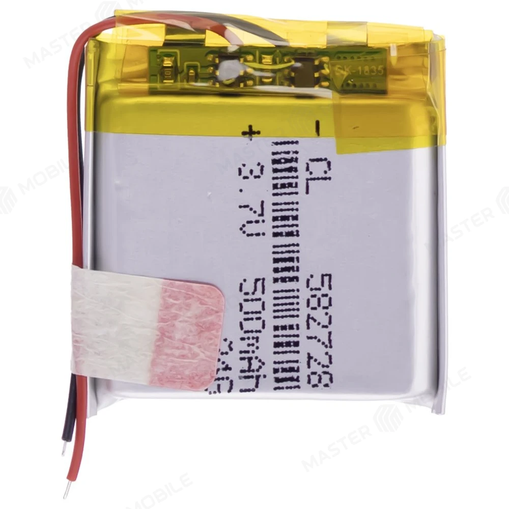 Аккумулятор универсальный 500 mAh (5.8*27*28 mm) (582728P) фото №1