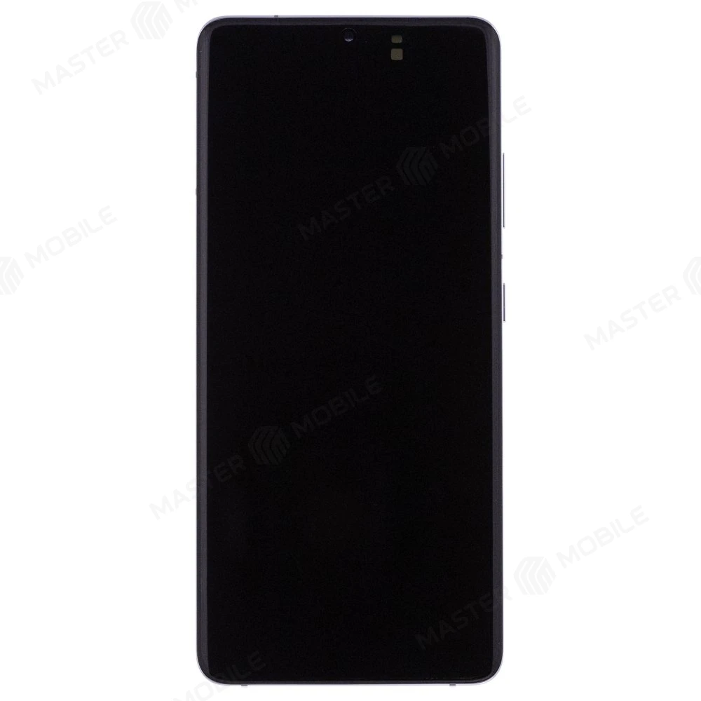 Дисплей для Samsung G998 Galaxy S21 Ultra + тачскрин (серебристый) (в рамке) (ORIG100) (возможен дефект ЛКП) фото №1