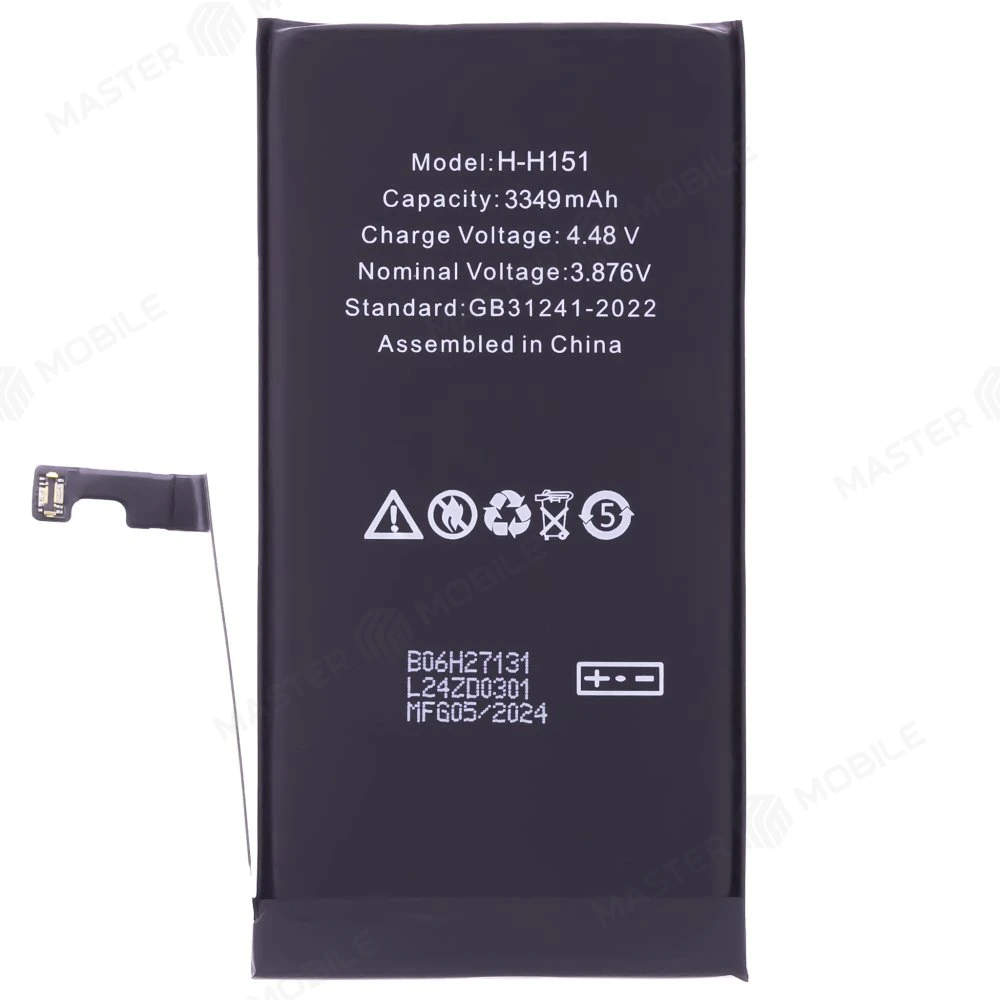 Аккумулятор для Apple iPhone 15 (Premium) фото №2