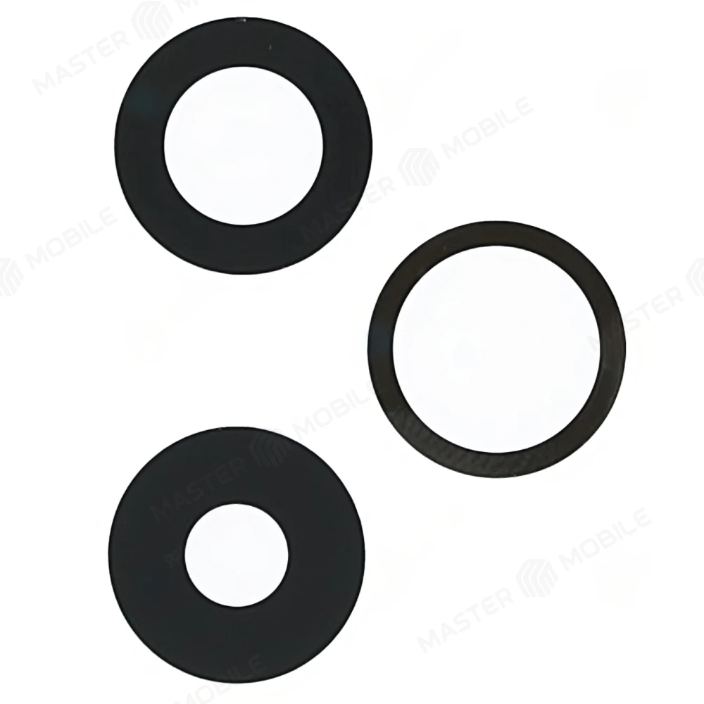 Стекло задней камеры для Apple iPhone 14 Pro / iPhone 14 Pro Max (без рамки) (черный)  