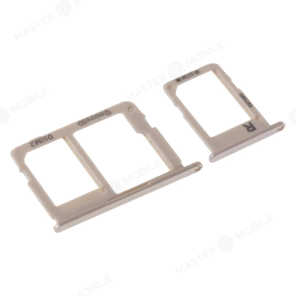 Держатель сим-карты для Samsung G570 Galaxy J5 Prime / G610 Galaxy J7 Prime (золотистый) фото №3