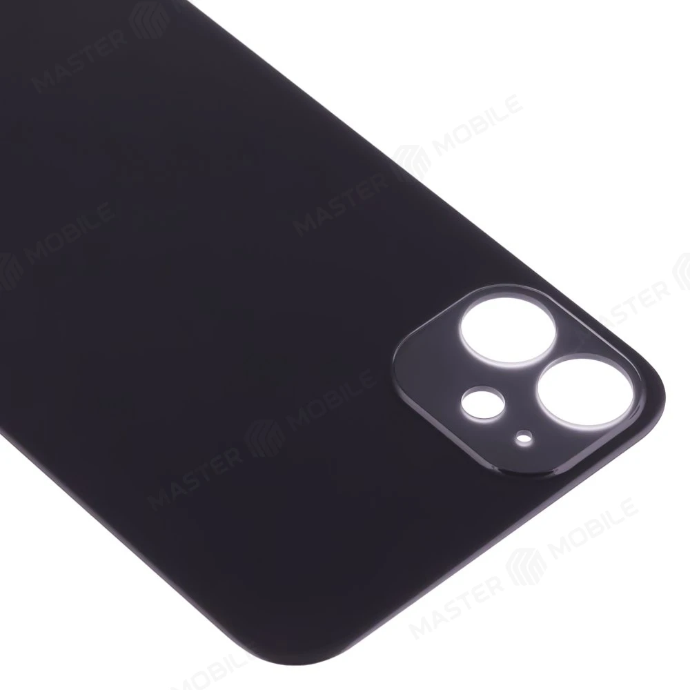 Задняя крышка для Apple iPhone 11 (черный) (с широким отверстием) (Premium) фото №3