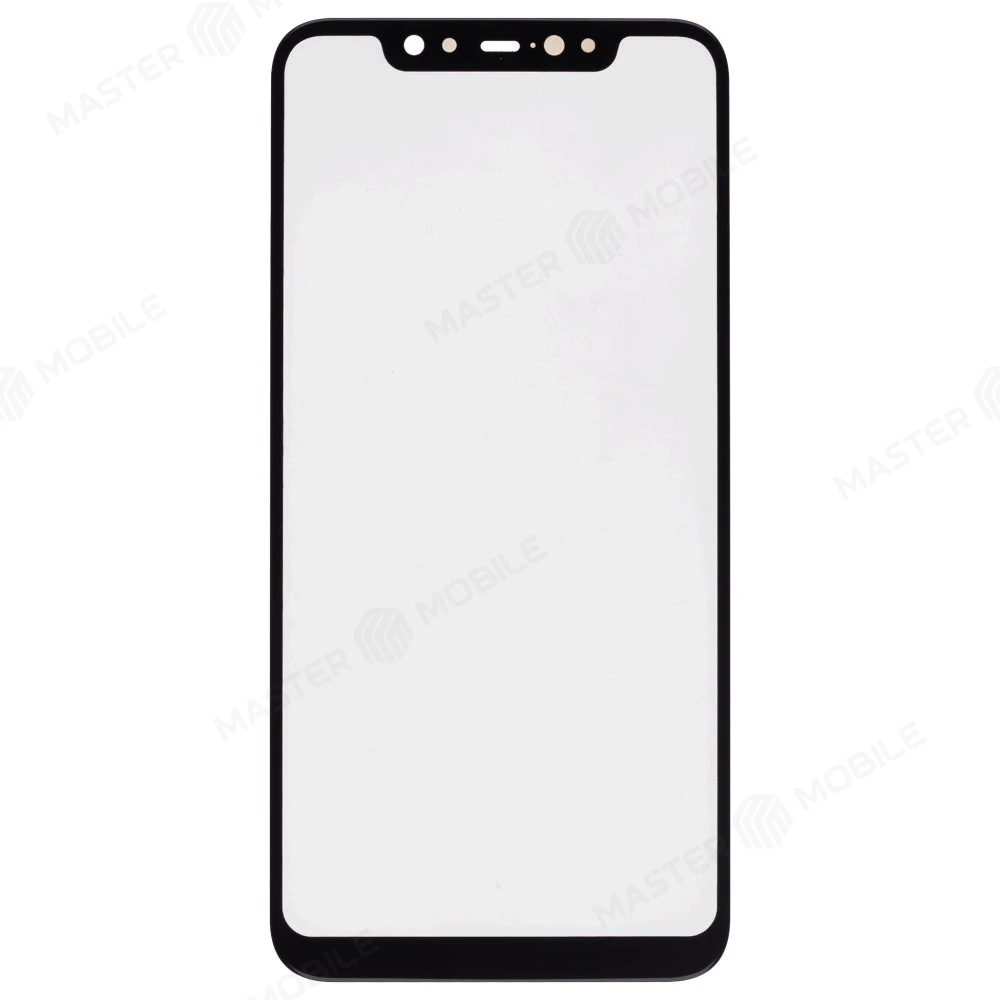 Стекло модуля для Xiaomi Mi 8 Pro (M1807E8A) + OCA (черный)  фото №1