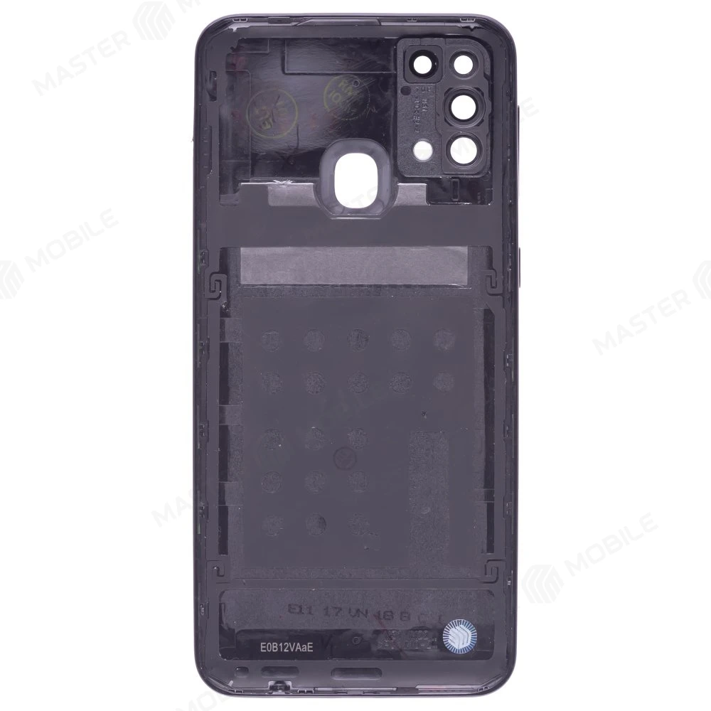 Задняя крышка для Samsung M315 Galaxy M31 (черный) (в сборе со стеклом камеры) фото №2
