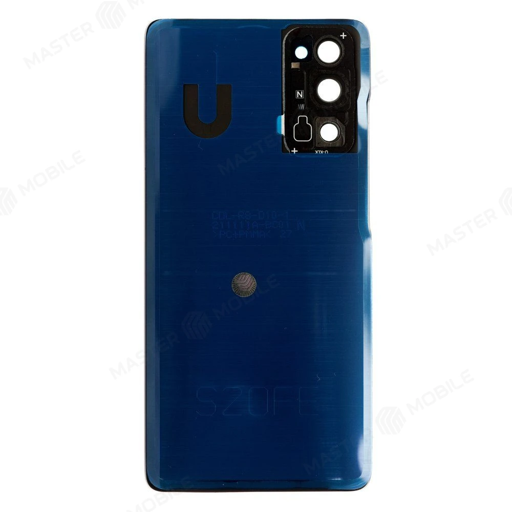 Задняя крышка для Samsung G780 Galaxy S20 FE (синий) (в сборе со стеклом камеры) (ORIG100) фото №2
