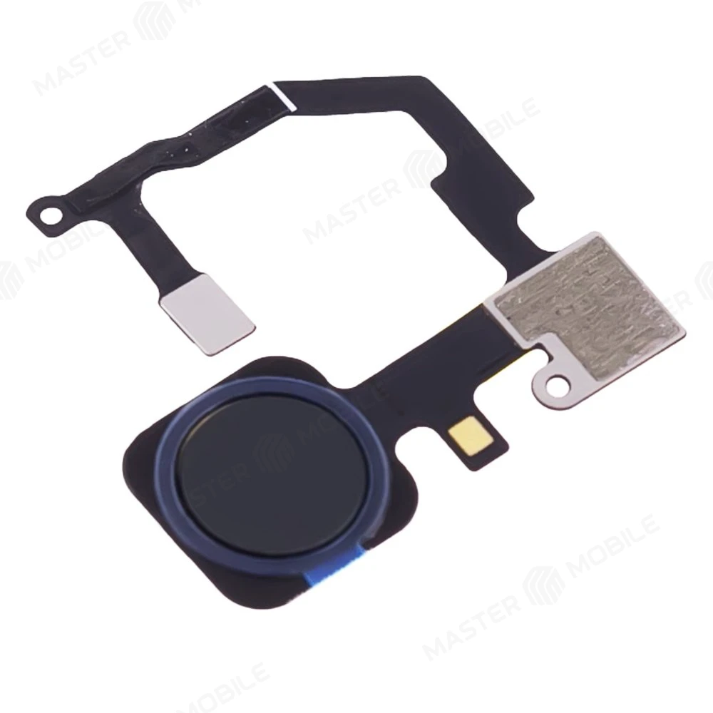 Шлейф для Google Pixel 5A 5G (G1F8F/G4S1M) с комп. + сканер отпечатка пальца (черный) фото №3