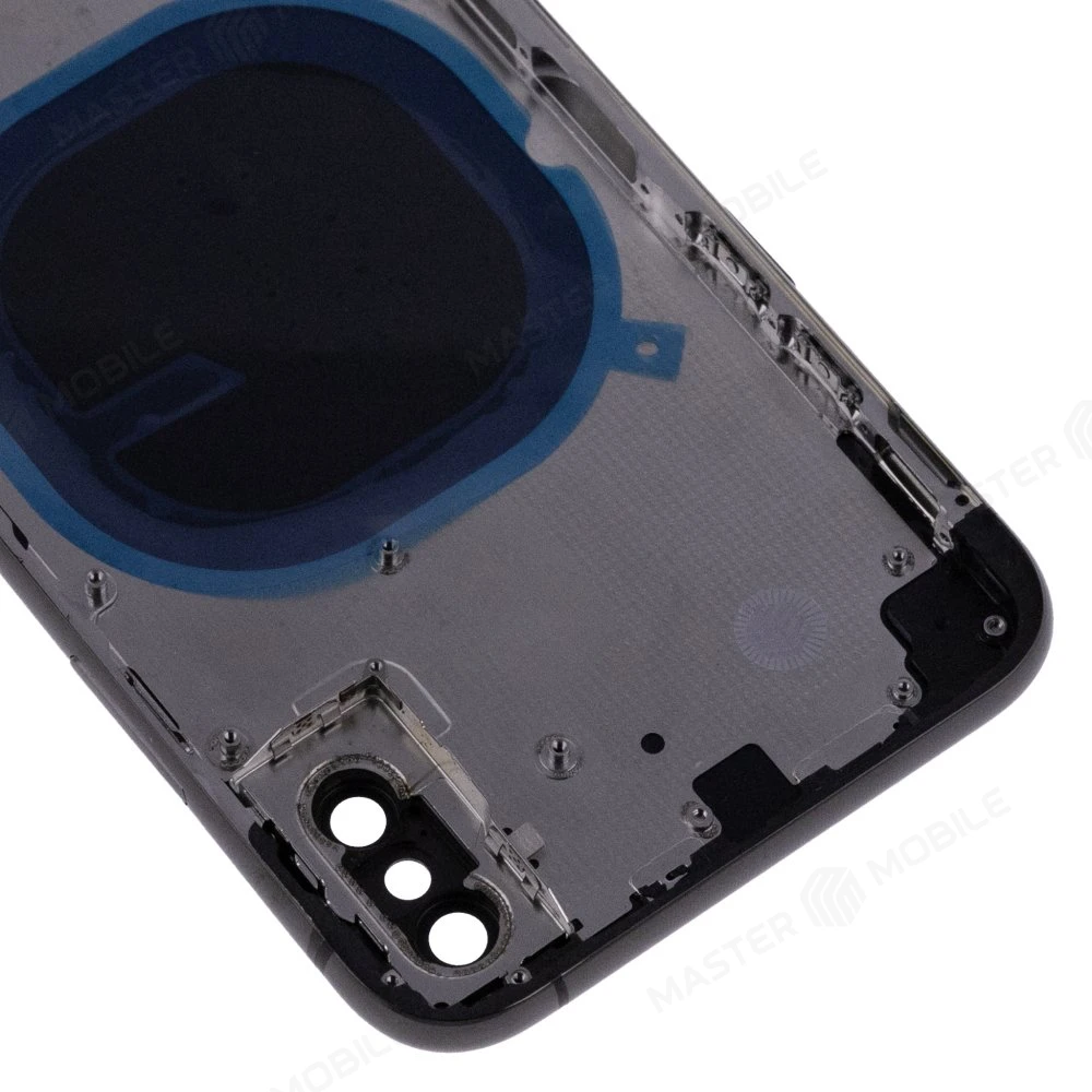 Корпус для Apple iPhone Xs (серый) (Premium) фото №3