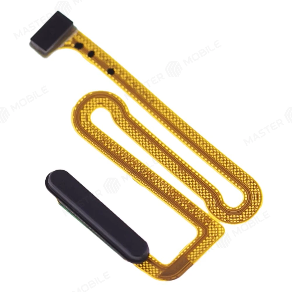 Шлейф для Samsung A125 Galaxy A12 / A135 Galaxy A13 / M127 Galaxy M12 и др. с комп. + сканер отпечатка пальца (кнопка включения) (черный) фото №3