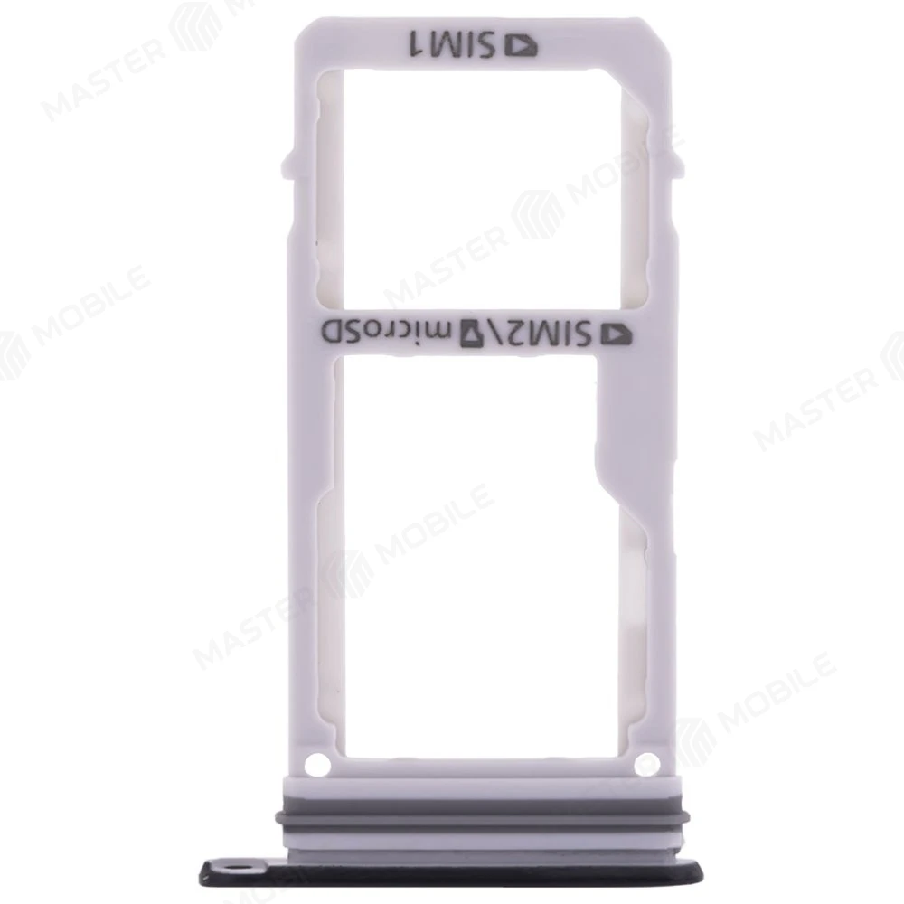 Держатель сим-карты для Samsung A320 Galaxy A3 (2017) (черный) фото №1