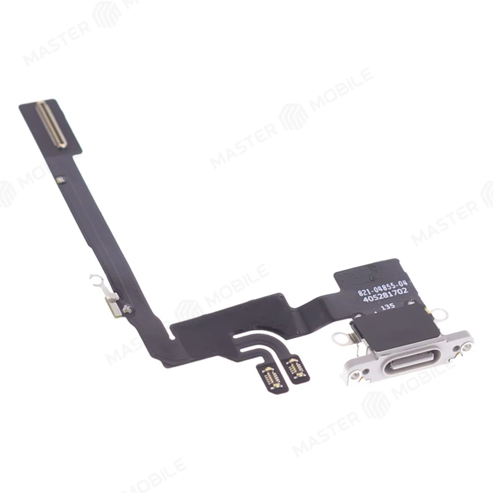 Шлейф для Apple iPhone 16 Pro с комп. + разъем зарядки (титановый) (ORIG100)  фото №3