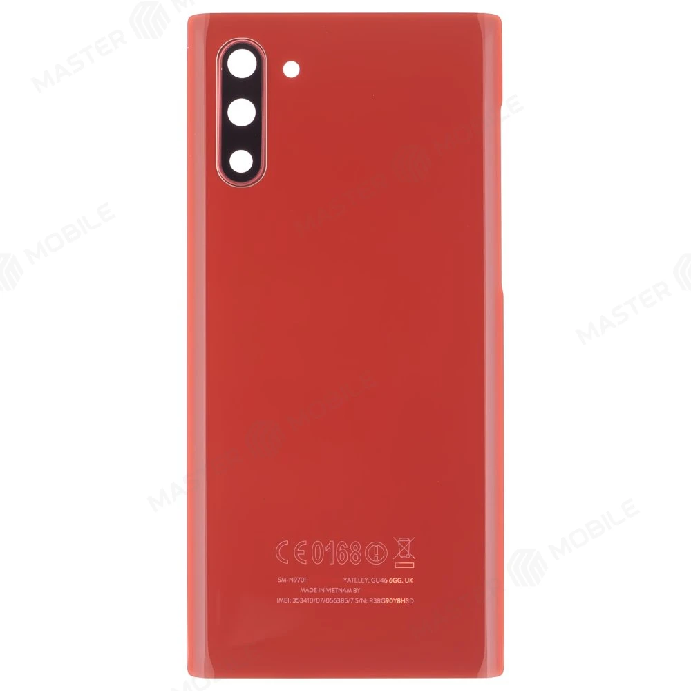 Задняя крышка для Samsung N970 Galaxy Note 10 (красный) (в сборе со стеклом камеры) фото №1