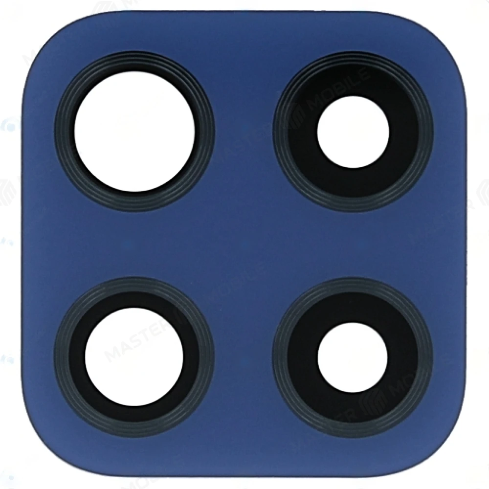 Стекло задней камеры для Samsung M225 Galaxy M22 (без рамки) (синий) 