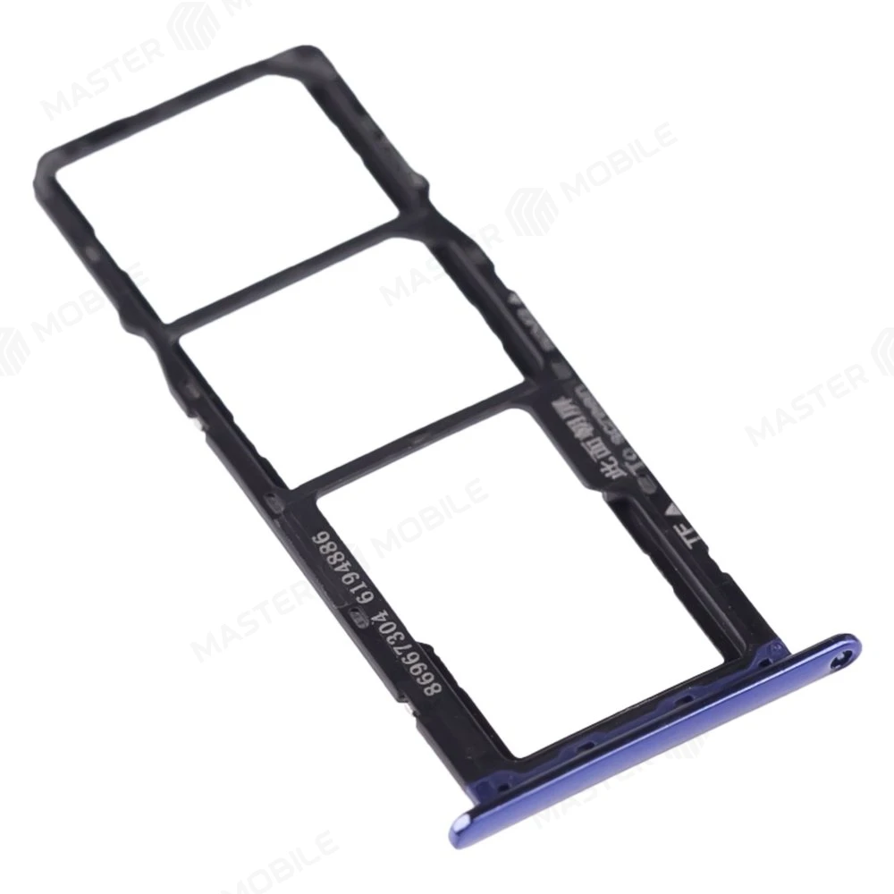 Держатель сим-карты для Huawei Y6 2018 (ATU-L11) (синий) фото №3