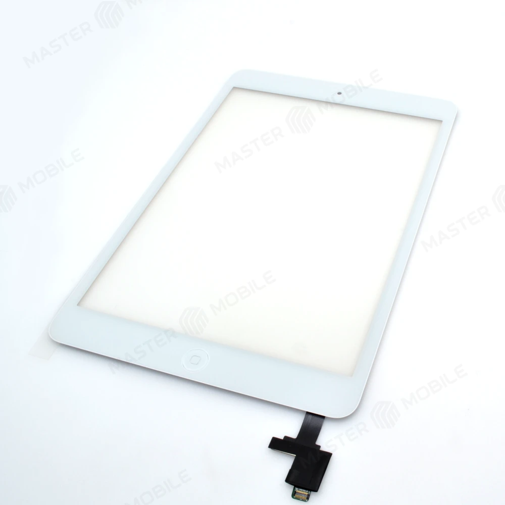 Тачскрин для Apple iPad mini (A1432/A1454/A1455) / iPad mini 2 (A1489/A1490/A1491) + кнопка Home + коннектор (белый)  фото №1