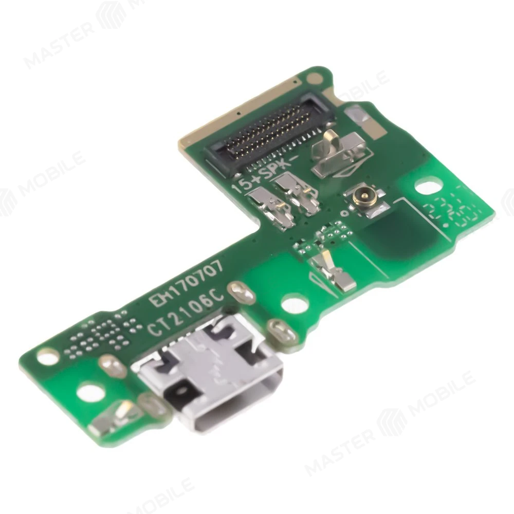 Нижняя плата для Huawei Nova Lite 2017 (SLA-L22) / Y6 Pro 2017 с комп. + разъем зарядки + микрофон  фото №3