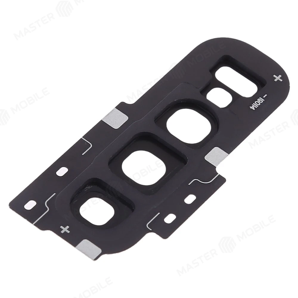 Стекло задней камеры для Samsung G973 Galaxy S10 (черный) (в рамке) фото №2