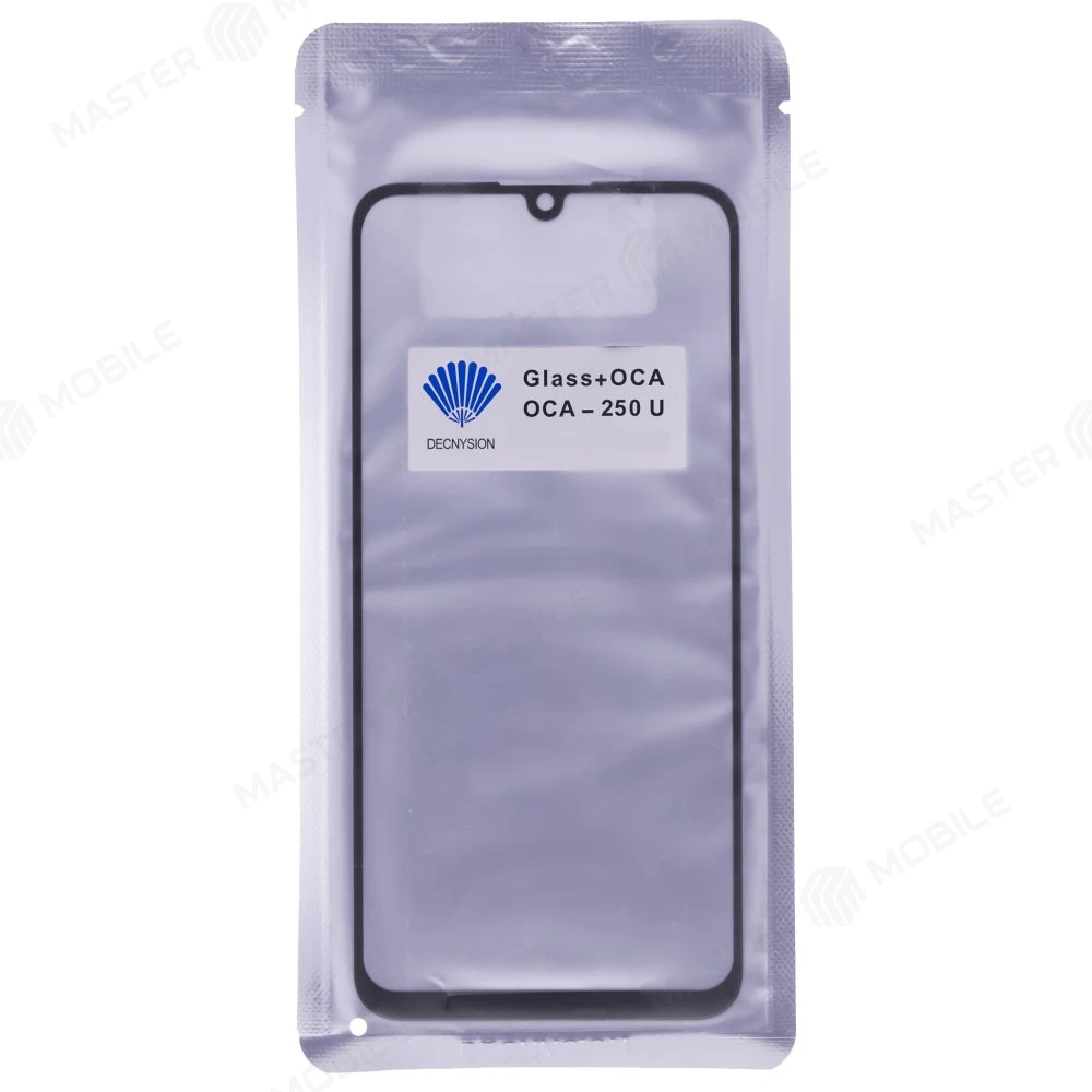 Стекло модуля для Samsung A105 Galaxy A10 / M105 Galaxy M10 + OCA (черный)  фото №2