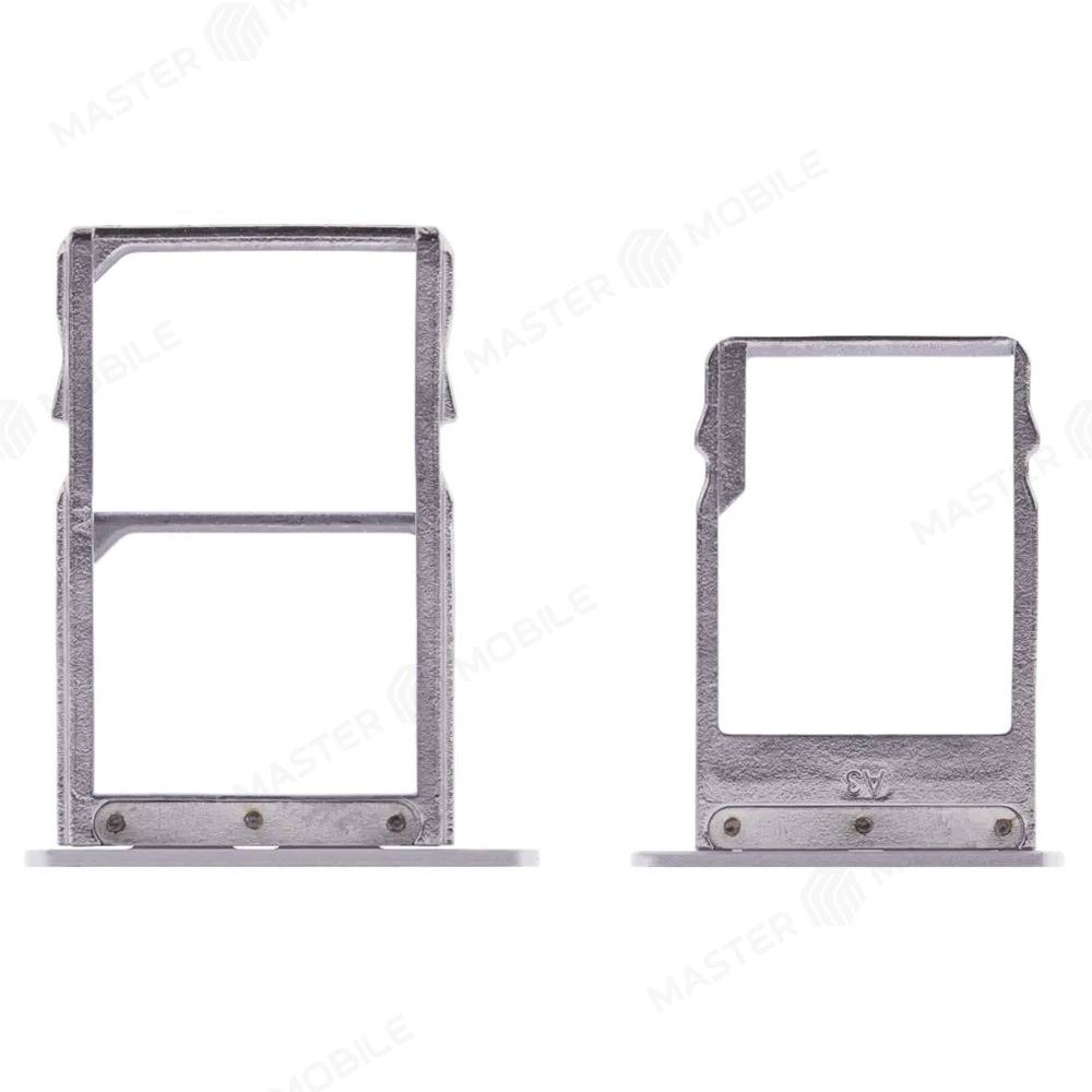 Держатель сим-карты для Nokia 3 (TA-1032) (серебристый) фото №2