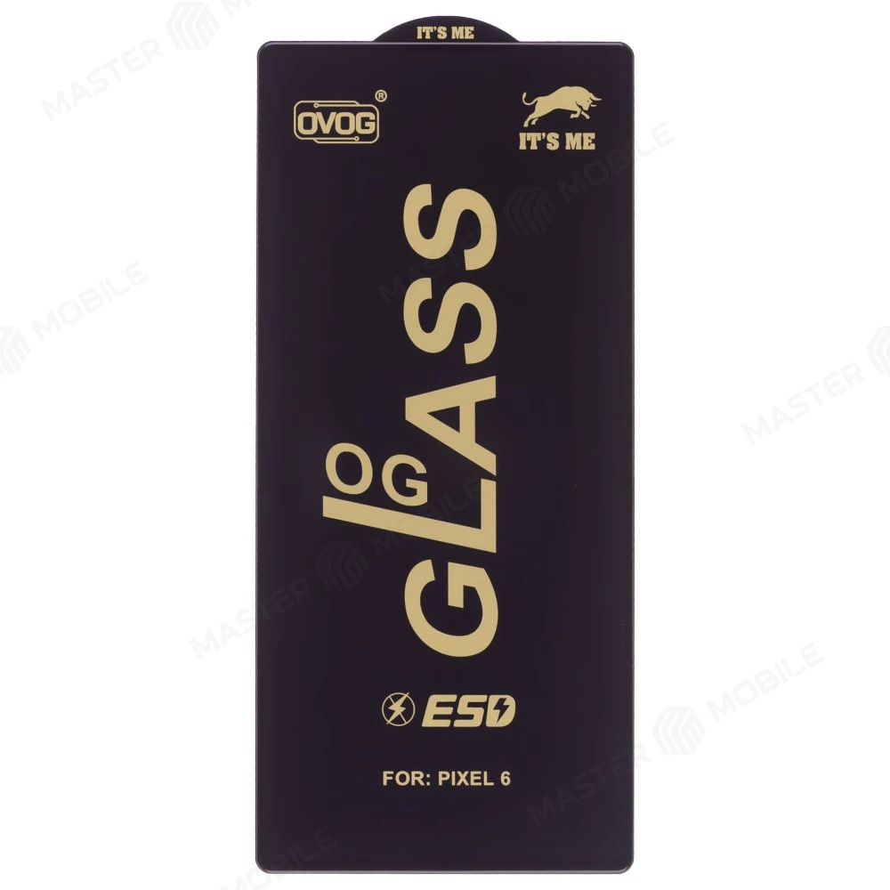 Защитное стекло OG Glass для Google Pixel 6 (GB7N6/G9S9B16/G9S9B/GR1YH) (черный) фото №1