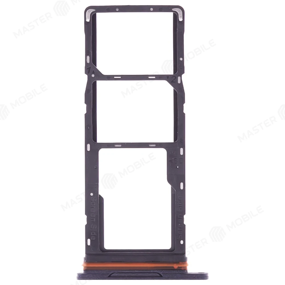 Держатель сим-карты для Tecno Pop 6 Pro (BE8) (черный) фото №1