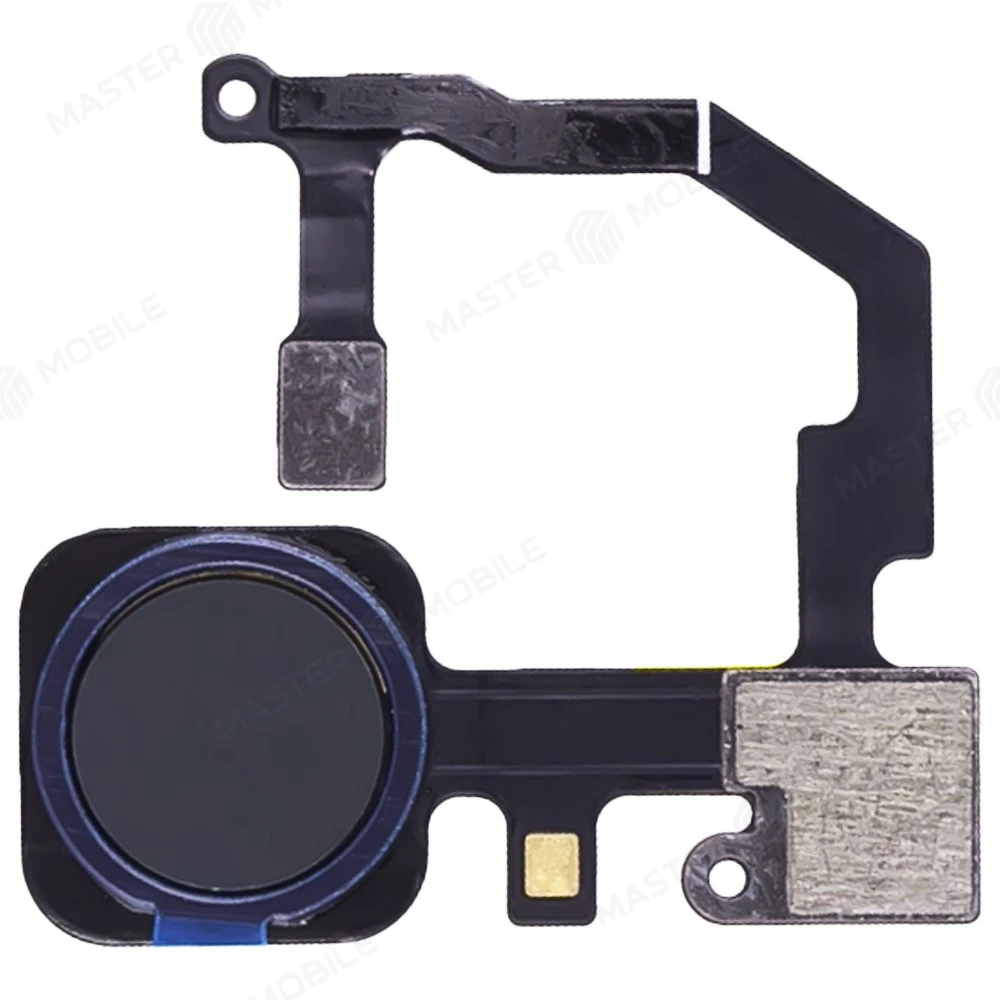 Шлейф для Google Pixel 5A 5G (G1F8F/G4S1M) с комп. + сканер отпечатка пальца (черный) фото №1