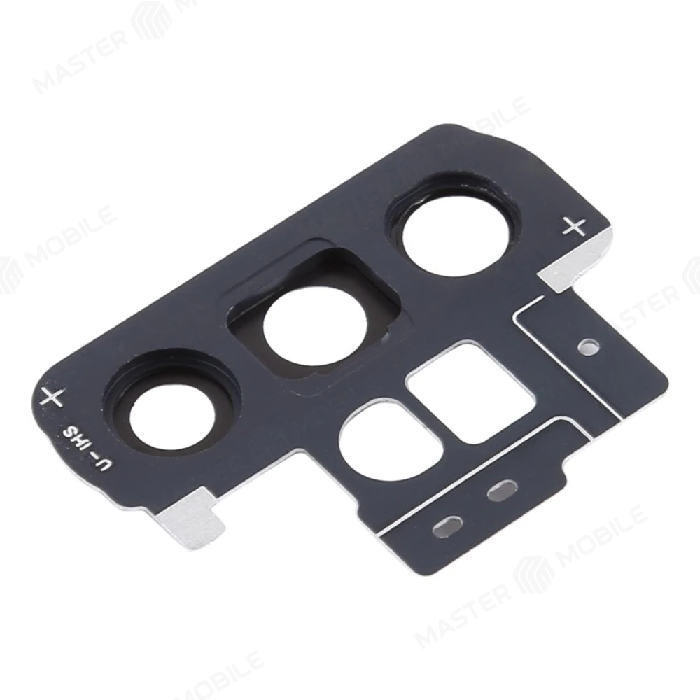 Стекло задней камеры для Samsung N975 Galaxy Note 10+ / N976 Galaxy Note 10+ 5G (черный) (в рамке) фото №3