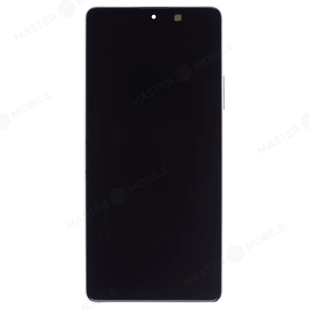 Дисплей для Xiaomi Poco F5 (23049PCD8G) / Redmi Note 12 Turbo (23049RAD8C) + тачскрин (серебристый) (в рамке) (ORIG100) (SP) фото №1
