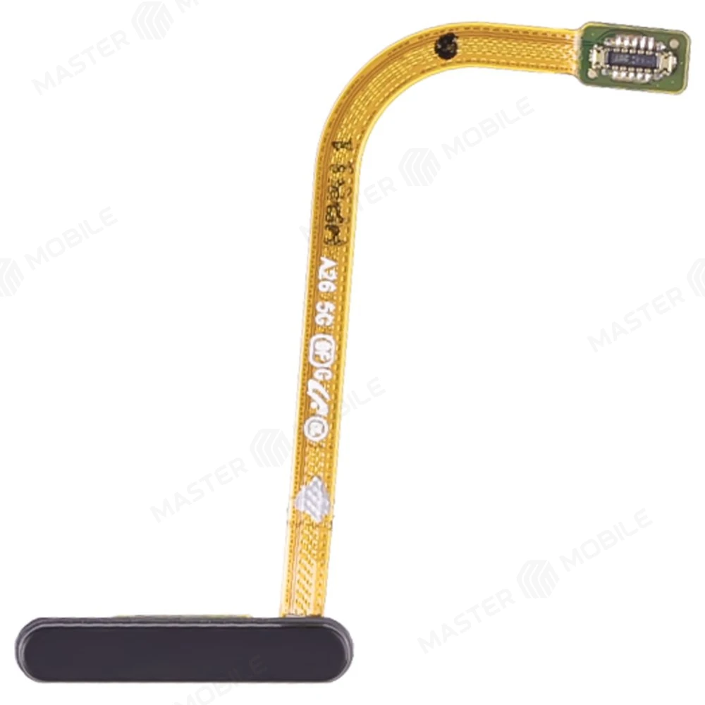 Шлейф для Samsung A266 Galaxy A26 5G с комп. + сканер отпечатка пальца (кнопка включения) (черный)  фото №1