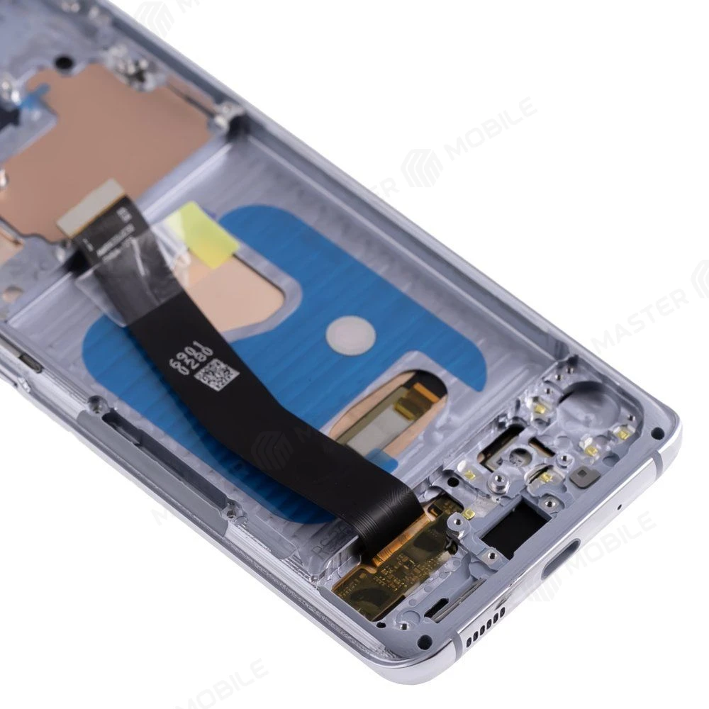 Дисплей для Samsung G981 Galaxy S20 5G + тачскрин (голубой) (в рамке) (OLED) (Full Size) фото №4