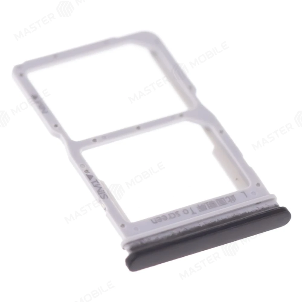 Держатель сим-карты для Huawei Honor 30i (LRA-LX1) / Y8p (AQM-LX1) (черный) фото №3