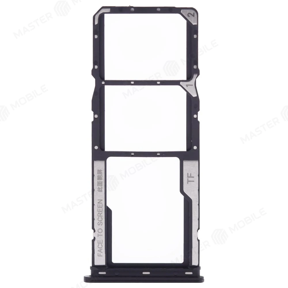 Держатель сим-карты для Xiaomi Poco C51 (2302EPCC4I) (черный) фото №1