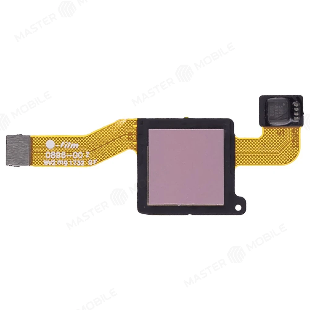 Шлейф для Xiaomi Redmi Note 5 / Redmi Note 5 Pro с комп. + сканер отпечатка пальца (розовый)  фото №1