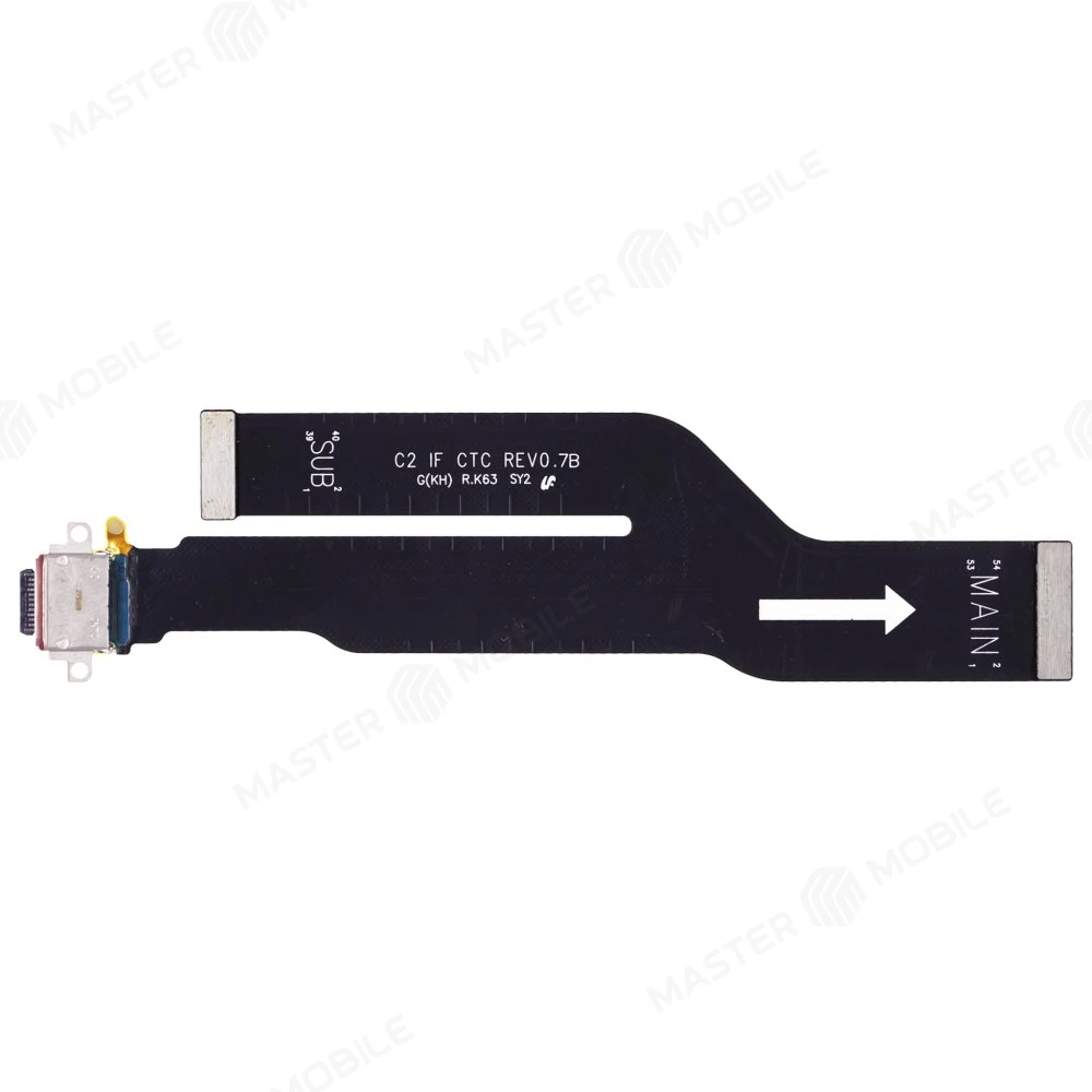 Шлейф для Samsung N985 Galaxy Note 20 Ultra / N986 Galaxy Note 20 Ultra 5G с комп. + разъем зарядки фото №1