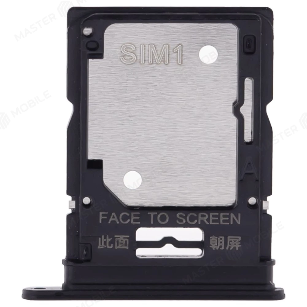 Держатель сим-карты для Xiaomi Redmi Note 12 Pro 4G (2209116AG) (черный) фото №1